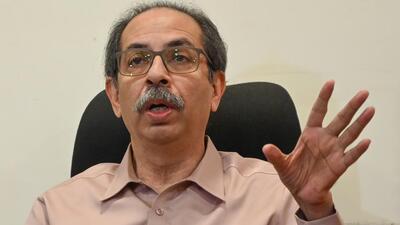 Mumbai, India. July 13, 2026 - During a press conference, Shiv Sena (UBT) president Uddhav Thackeray announced support for the CJP protest and appealed to Wangchuk to end hunger strike. Mumbai, India. July 13, 2026. (Photo by Raju Shinde/HT Photo) (Raju Shinde)