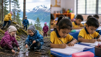 A man compares childhood experiences in India and Norway. (Representative Image) A man compares childhood experiences in India and Norway. (Representative Image)