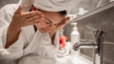 Try not to over-clean your face this monsoon season. (Picture credit: Freepik) Try not to over-clean your face this monsoon season. (Picture credit: Freepik)
