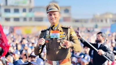 Inspector Vijay Kumar (in picture) has been the face of the Himachal Pradesh Police orchestra, Harmony of the Pines, since it came into being in 1996. (Instagram/@vijaykumarkhaki) Inspector Vijay Kumar (in picture) has been the face of the Himachal Pradesh Police orchestra, Harmony of the Pines, since it came into being in 1996. (Instagram/@vijaykumarkhaki)
