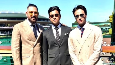 Yuvraj Singh, left, wants to mentor Vaibhav Sooryavanshi, middle (Vaibhav Sooryavanshi/Instagram) Yuvraj Singh, left, wants to mentor Vaibhav Sooryavanshi, middle (Vaibhav Sooryavanshi/Instagram)