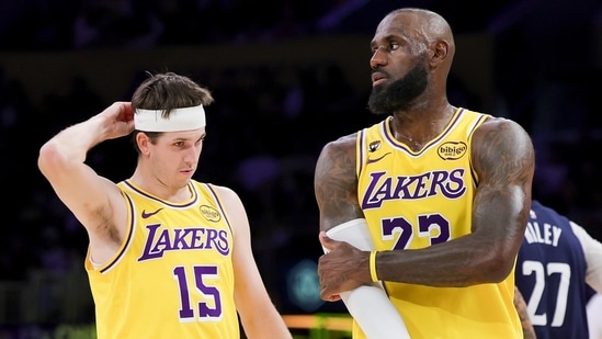 For Austin Reaves, the Lakers' new beginning without LeBron James still doesn't feel real. (AP)