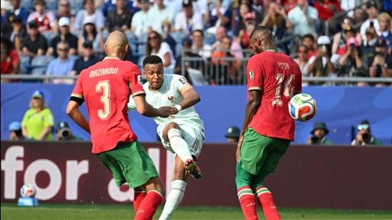 Kylian Mbappe is in the race for the Golden Boot with Lionel Messi. (Getty Images via AFP)