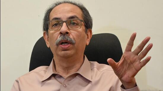 Mumbai, India. July 13, 2026 - During a press conference, Shiv Sena (UBT) president Uddhav Thackeray announced support for the CJP protest and appealed to Wangchuk to end hunger strike. Mumbai, India. July 13, 2026. (Photo by Raju Shinde/HT Photo) (Raju Shinde)