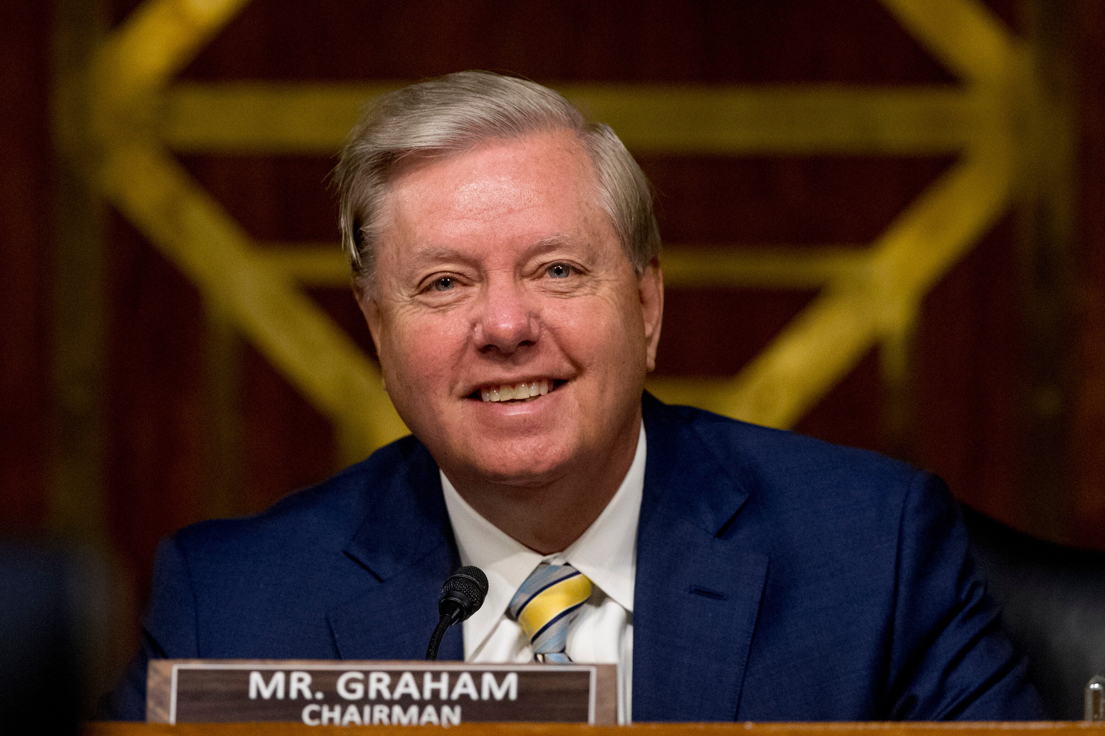 Senator Lindsey Graham was in Ukraine before his demise on July 11.  (AP Photo)