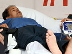 Environmentalist Sonam Wangchuk on the 16th day of his hunger strike in support of the Cockroach Janata Party.(ANI Photo)