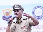 Inspector Vijay Kumar, the face and lead of the state’s acclaimed ‘Harmony of the Pines’ orchestra was suspended on Monday. (HT Photo) Inspector Vijay Kumar, the face and lead of the state’s acclaimed ‘Harmony of the Pines’ orchestra was suspended on Monday. (HT Photo)