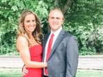 Jen with Bill Belichick's son, Steve Belichik (left) and Bill Belichik with his girlfriend, Jordan Hudson.