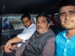 A Delhi court convicted former Aam Aadmi Party councillor Tahir Hussain and four others for the killing of Intelligence Bureau officer Ankit Sharma during the 2020 northeast Delhi riots.(PTI)