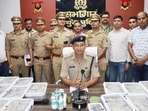 The accused in police custody, (HT PHOTO)