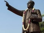 Under the scheme, the state govt proposes to develop statues of Dr Ambedkar and other Dalit icons. (HT file) Under the scheme, the state govt proposes to develop statues of Dr Ambedkar and other Dalit icons. (HT file)