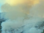 A vegetation fire broke out at the entrance to the Azusa Canyon Trail in Los Angeles County, California.