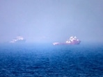 Ships sailed near the Strait of Hormuz this week.