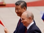 Russian President Vladimir Putin and Chinese President Xi Jinping attend a welcoming ceremony at the Great Hall of the People in May.