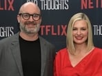 Christina Pazsitzky and Tom Segura had kept the news of their split under wraps thus far. (X/@CinemaBurst)