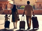 A family shown returning with their bags. Image for representational purposes. 