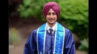 Chirag Veer Singh Sarao joined the USAF Academy on June 24, on In-Processing Day (I-Day), and is currently undergoing six weeks of boot camp. (PTI Photo)