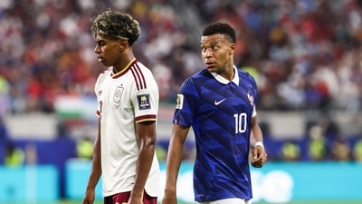 It was touted as a showdown between Lamine Yamal and Kylian Mbappe, and once again the Spaniard emerged victorious to stamp his authority in the head-to-head between the two players. Yamal has won 9 matches against Mbappe out of 11. (AFP) It was touted as a showdown between Lamine Yamal and Kylian Mbappe, and once again the Spaniard emerged victorious to stamp his authority in the head-to-head between the two players. Yamal has won 9 matches against Mbappe out of 11. (AFP)