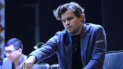 File image of Norwegian GM Magnus Carlsen playing chess in 6th TATA Steel Chess India Tournament 2024. (Samir Jana/ Hindustan Times) File image of Norwegian GM Magnus Carlsen playing chess in 6th TATA Steel Chess India Tournament 2024. (Samir Jana/ Hindustan Times)