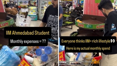 The IIM Ahmedabad student who shared a video documenting his monthly expenses. (Instagram/@vivekkundu99) The IIM Ahmedabad student who shared a video documenting his monthly expenses. (Instagram/@vivekkundu99)