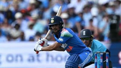 India's Shubman Gill plays a shot during the first one-day international (ODI) cricket match between England and India at Edgbaston cricket ground in Birmingham (AFP) India's Shubman Gill plays a shot during the first one-day international (ODI) cricket match between England and India at Edgbaston cricket ground in Birmingham (AFP)