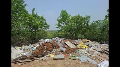 Semi-permanent structures, electricity poles and operational borewells were found inside the eco-sensitive zone as officials promised a fresh inspection. (Parveen Kumar/HT) Semi-permanent structures, electricity poles and operational borewells were found inside the eco-sensitive zone as officials promised a fresh inspection. (Parveen Kumar/HT)