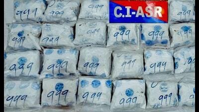 The seized drug in Amritsar.