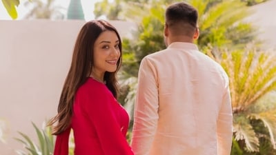 Actor Aanchal GS Singh with her husband