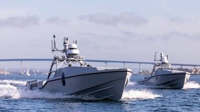 Saronic Corsair vessels are built by Texas-based defence startup Saronic Technologies. (Saronic Technologies)