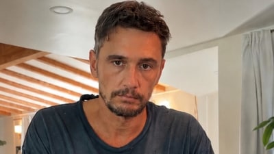 Actor James Franco revealed alleged footage of aliens in his backyard. (X/@AryanBundles)