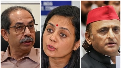 Political leaders including Uddhav Thackeray, Mahua Moitra and Akhilesh Yadav (L-R) came out in Sonam Wangchuk's support. Political leaders including Uddhav Thackeray, Mahua Moitra and Akhilesh Yadav (L-R) came out in Sonam Wangchuk's support.