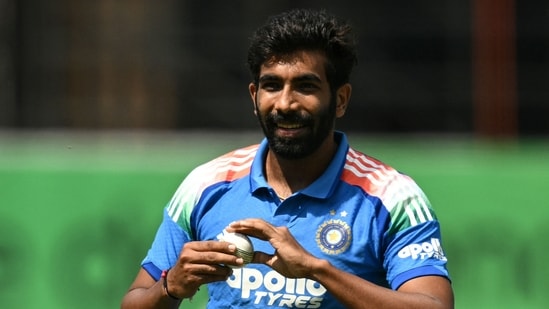 In his comeback ODI, Jasprit Bumrah conceded 31 runs in 9 overs and also took the wicket of England captain Harry Brook. (AFP)