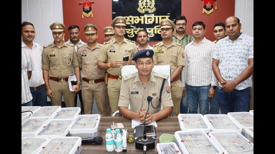 The accused in police custody, (HT PHOTO)