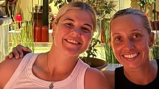 Ashleigh Gardner with Georgia Voll