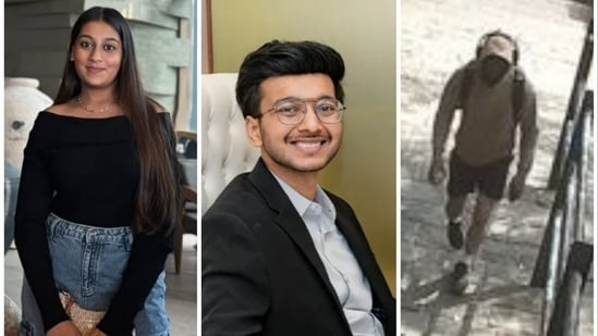 L to R: Pune Lohagad murder case accused Siya Goyal, her fiance and victim Ketan Agarwal, co-accused Chetan Chaudhary