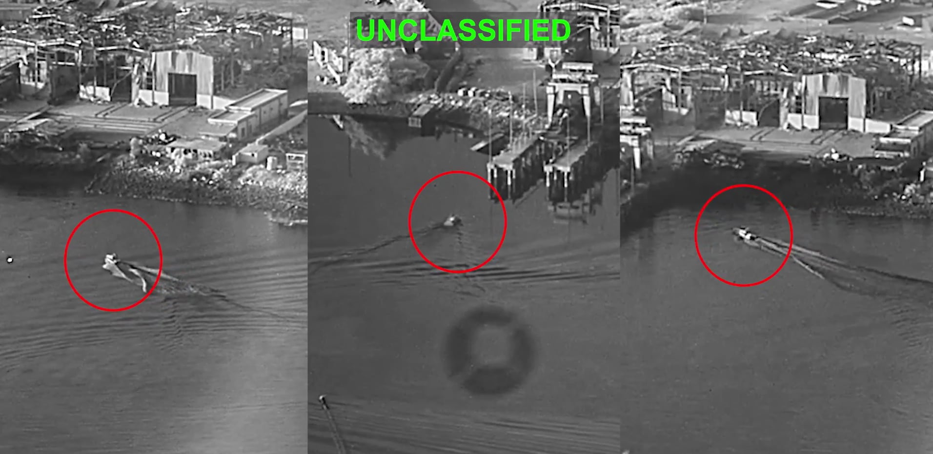 The US attack on Iran's Bandar Abbas naval base is the operational debut of armed US sea drones in combat. (CENTCOM/X) The US attack on Iran's Bandar Abbas naval base is the operational debut of armed US sea drones in combat. (CENTCOM/X)