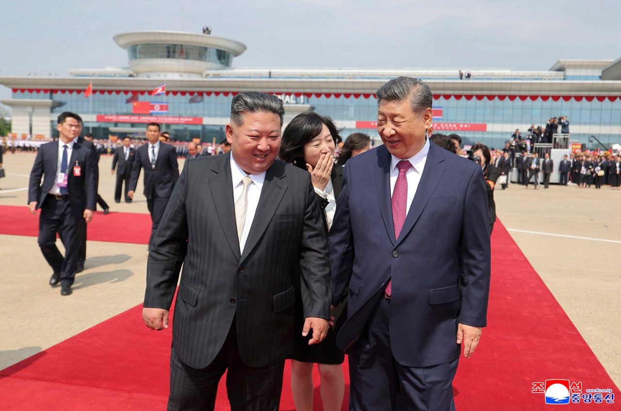 In June, Xi visited North Korean leader Kim Jong Un in Pyongyang. In June, Xi visited North Korean leader Kim Jong Un in Pyongyang.