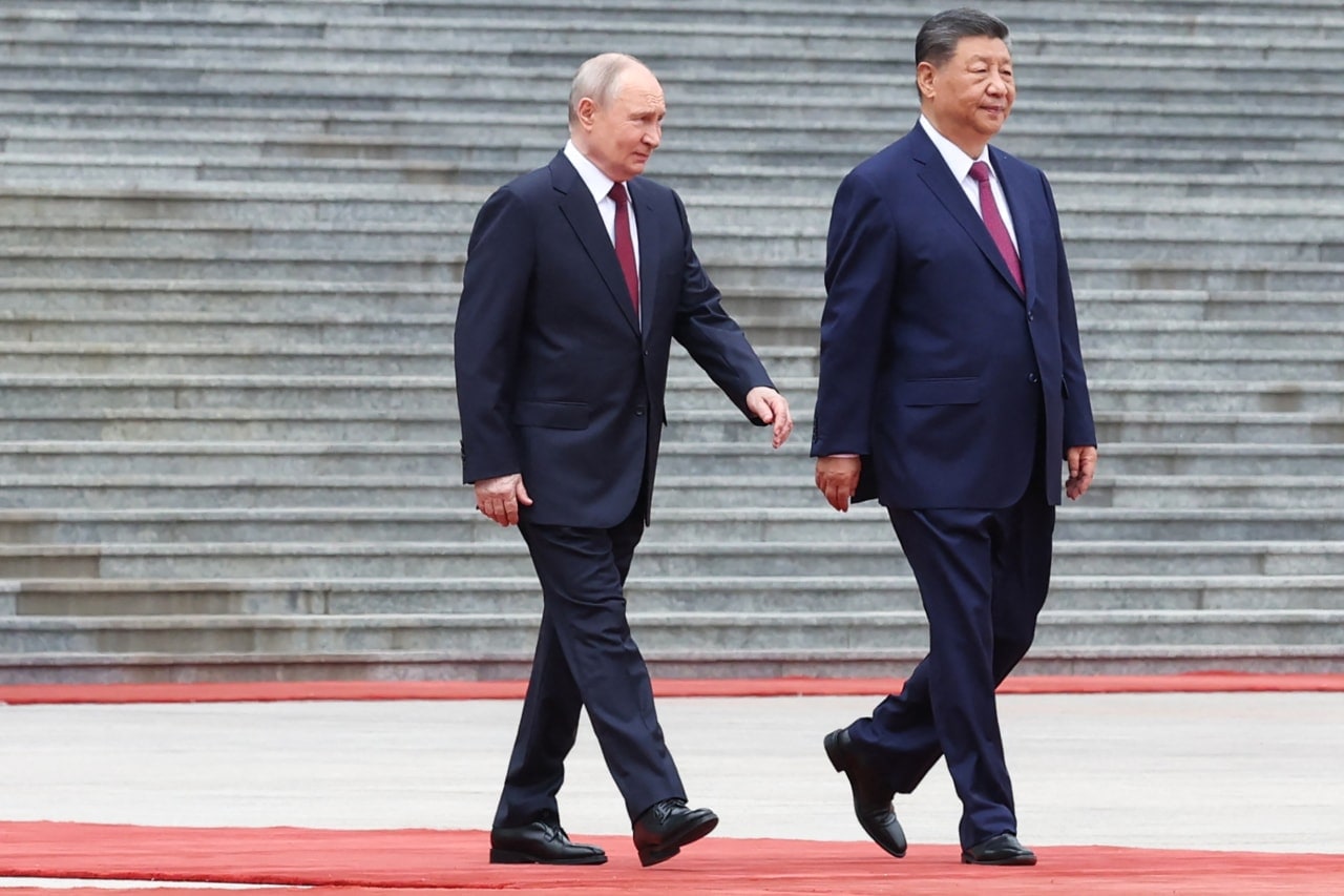 The May visit to China was Putin’s 14th since Xi assumed power. The May visit to China was Putin’s 14th since Xi assumed power.