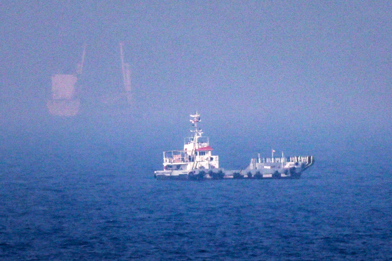 A ship near the Strait of Hormuz.