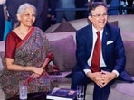 Minister of Finance and Corporate Affairs Nirmala Sitharaman and Ambassador of France to India Thierry Mathou