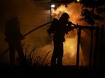Brush fire in Santa Clarita.