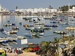 Fishing boats anchored at the Vizhinjam harbour. (PTI)