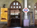 Mumbai, India - April 23, 2022: The 160-year-old heritage structure of the Byculla Railway Station gets an uplift after restoration and renovation work and is expected to be inaugurated on April 29, in Mumbai, India, on Saturday, April 23, 2022. (Photo by Anshuman Poyrekar/Hindustan Times) (Anshuman Poyrekar/HT PHOTO)