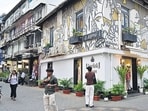 Mumbai, India - July 14, 2026: CM Devendra Fadnavis, Dy CM Sunetra Pawar, MLA Ashish Shelar, and Legislative Assembly Speaker Rahul Narwekar inaugurate Mumbai's first pedestrian-only zone and beatification project, the Kala Ghoda Art Avenue, developed by the BMC in Colaba. in Mumbai, India, on Tuesday, July 14, 2026. (Photo by Anshuman Poyrekar/Hindustan Times) (Anshuman Poyrekar/HT Photo)