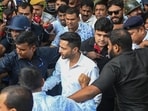 Rajib Sarkar alleged that Abhishek Banerjee made objectionable remarks against Union ministers and rival parties. (HT Photo)