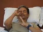 Sonam Wangchuk hunger strike LIVE: Activist Sonam Wangchuk continues his indefinite hunger strike for the eighteenth consecutive day at Jantar Mantar in New Delhi, India.(Vipin Kumar/HT Photo)