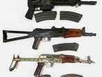 The weapons seized by cops in Amritsar.