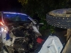 The patrol team was responding to a report of a brawl when the water tanker allegedly came loose and overturned after being hit by the ERV. (HT) The patrol team was responding to a report of a brawl when the water tanker allegedly came loose and overturned after being hit by the ERV. (HT)