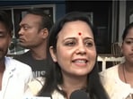 Mahua Moitra pointed to what she described as Madan Mitra's abrupt reversal, in Kolkata on Wednesday.