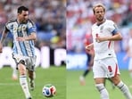 Lionel Messi for Argentina and Harry Kane for England.